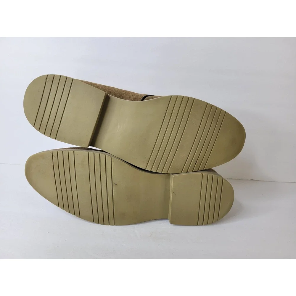 Joseph Abboud Mens Tan Brown Genuine Italian Suede Chukka Desert Boots Sz. 9.5